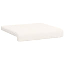 Bænkpude 2 stk. Sherpa-stof Cremefarvet Dybde 35 cm