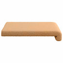 Bænkpude 2 stk. Sherpa-stof Beige Dybde 35 cm