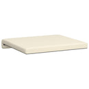 Bænkpude 2 stk. Textureret Velour Cremefarvet Dybde 35 cm