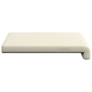 Bænkpude 2 stk. Textureret Velour Cremefarvet Dybde 35 cm