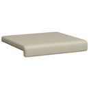 Bænkpude 2 stk. Textureret Velour Sandfarvet Dybde 35 cm