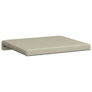 Bænkpude 2 stk. Textureret Velour Sandfarvet Dybde 35 cm