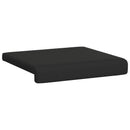 Bænkpude 2 stk. Textureret Velour Sort Dybde 35 cm