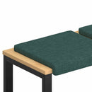 Bænkpude 4 stk. Stof Mørkegrøn Dybde 35 cm