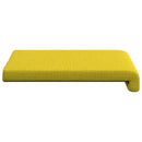 Bænkpude 4 stk. Stof Lys Gul Dybde 35 cm