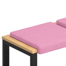 Bænkpude 4 stk. Stof Lyserød Dybde 35 cm