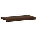 Bænkpude Faux suedestof Brun Dybde 35 cm