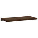 Bænkpude Faux suedestof Brun Dybde 35 cm