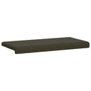 Bænkpude Faux suedestof Army Grøn Dybde 35 cm