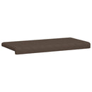 Bænkpude Microfiber Brun Dybde 35 cm