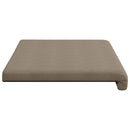 Bænkpude Microfiber Gråbrun Dybde 35 cm