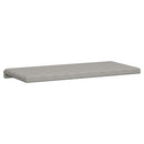 Bænkpude Microfiber Lysegrå Dybde 35 cm