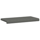 Bænkpude Microfiber Mørkegrå Dybde 35 cm