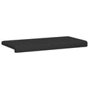 Bænkpude Microfiber Sort Dybde 35 cm