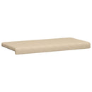 Bænkpude Microfiber Cremefarvet Dybde 35 cm