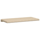 Bænkpude Microfiber Cremefarvet Dybde 35 cm