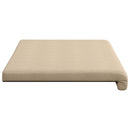 Bænkpude Microfiber Cremefarvet Dybde 35 cm