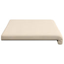 Bænkpude Microfiber Beige Dybde 35 cm