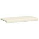Bænkpude cordfløjl Cremefarvet Dybde 35 cm
