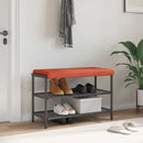 Bænkpude cordfløjl Rød orange Dybde 35 cm