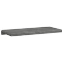 Bænkpude Plush Corduroy Lysegrå Dybde 35 cm