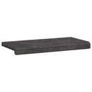 Bænkpude Plush Corduroy Mørkegrå Dybde 35 cm