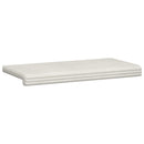 Bænkpude Plush Corduroy Cremefarvet Dybde 35 cm