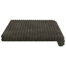 Bænkpude Plush Corduroy Antracit Dybde 35 cm