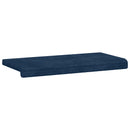 Bænkpude Plush Corduroy Mørkeblå Dybde 35 cm