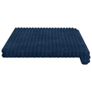 Bænkpude Plush Corduroy Mørkeblå Dybde 35 cm