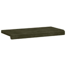 Bænkpude Plush Corduroy Grøn Dybde 35 cm