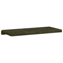 Bænkpude Plush Corduroy Grøn Dybde 35 cm