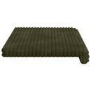 Bænkpude Plush Corduroy Grøn Dybde 35 cm