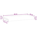 Bænkpude Plush Corduroy Grøn Dybde 35 cm