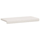 Bænkpude Sherpa-stof Cremefarvet Dybde 35 cm