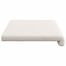 Bænkpude Sherpa-stof Cremefarvet Dybde 35 cm