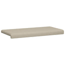 Bænkpude Textureret Velour Sandfarvet Dybde 35 cm