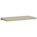 Bænkpude Textureret Velour Sandfarvet Dybde 35 cm