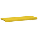Bænkpude Stof Lys Gul Dybde 35 cm