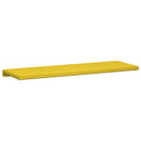 Bænkpude Stof Lys Gul Dybde 35 cm