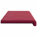 Bænkpude Velour (V) Vinrød Dybde 35 cm