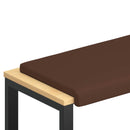 Bænkpude Kunstlæder Brun Dybde 35 cm