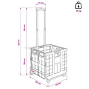 Vogn Sort og rød 35 x 39 x 92 cm PP og Elastomer