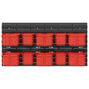 Container Stativ Sort og rød 77,5 x 2 x 39 cm PP