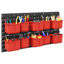 Container Stativ Sort og rød 77,5 x 2 x 39 cm PP