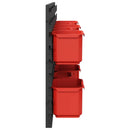 Container Stativ Sort og rød 77,5 x 2 x 39 cm PP
