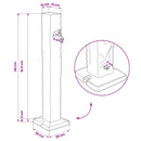 Havetransporter Antracit 26 x 26 x 98 cm PE