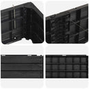 Hævet bed Sort 151 x 75,5 x 25 cm PP