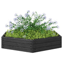 Hævet bed Sort 148 x 129 x 25 cm PP