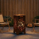 Bålsted Rusten 47 x 38 x 75 cm Cortenstål